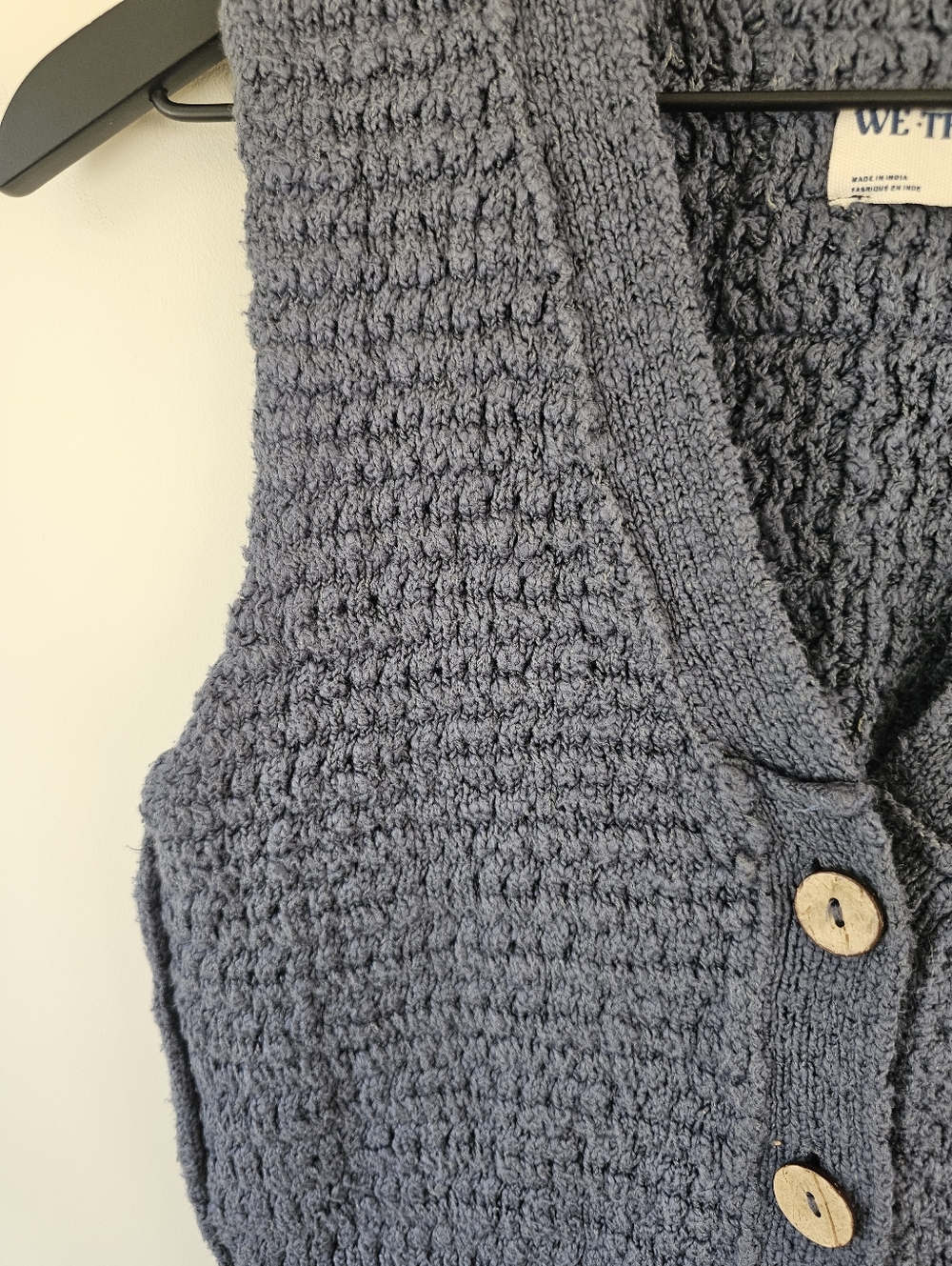 Free People Ava Knit Vest in Charcoal Blue - Picture 8 of 8